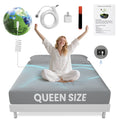 Wrinkle-Resistant Grounding Sheets Queen Size 90% Organic Cotton + 10% Pure Silver Fitted Bed Sheet Gray Fiber Grounding Sheet Earth Ce... - Premium Ultra-Soft Pillowcase Pair for Sleeping - Default Title