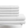 Cooling Sateen Queen Size 6 Piece Bed Sheet Set White - Ultra Soft Microfiber Deep Pocket Wrinkle Free - Cooling Hotel Quality Bedding Sheets and Pillowcases - Default Title