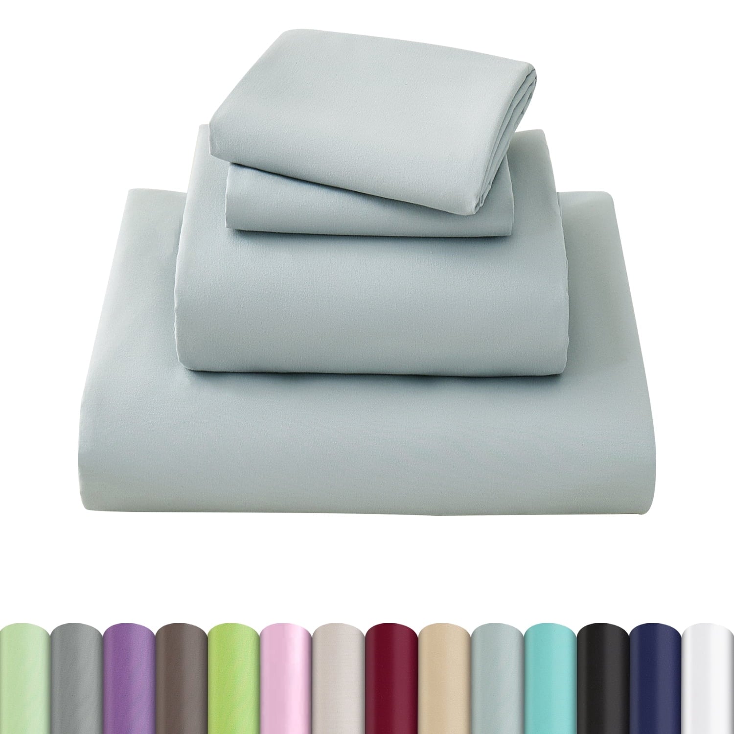 Ultra-Soft Sheets Set 4 Piece Queen/Full Size Sheet Set, Soft & Lightweight And Breathable ding Set, Fitted Sheet, Flat Sheet & ... - Cooling Hotel Quality Bedding Sheets and Pillowcases - Default Title