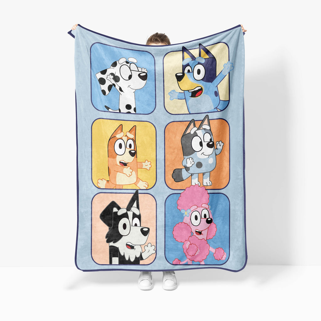 Cozy Fleece BBC & Friends 40x50 Throw Blanket - Luxury Knitted Decorative Throw Blanket with Fringes - Default Title