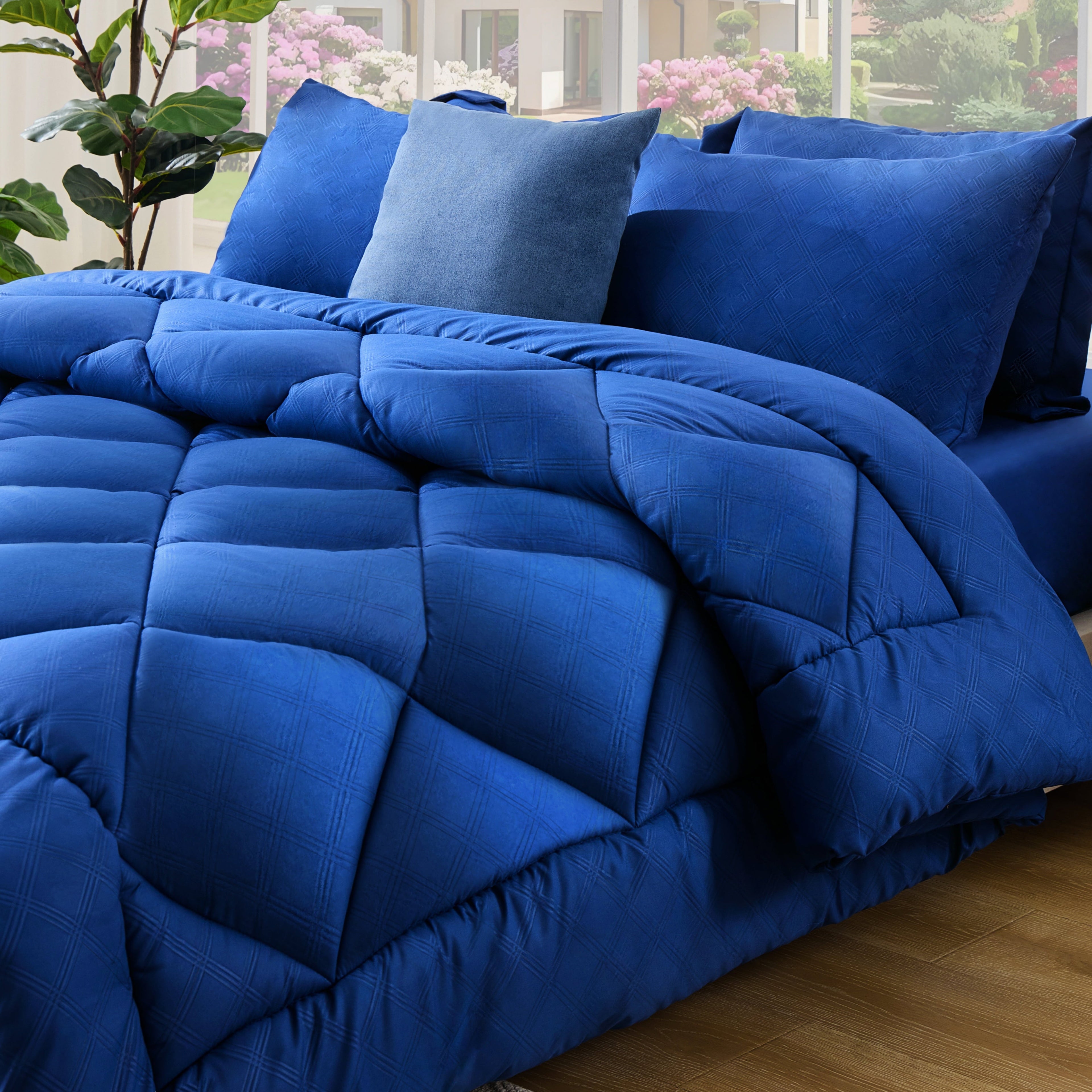 Hypoallergenic Cloud Full Comforter Set 4 Pieces,Comforter Set,Bed in a Bag, Bedding Set with Comforter,Fitted Sheet,Flat Sheet,Pillowcase... - Hypoallergenic Ultra-Fluffy Quilt for Winter - Default Title