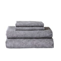 Ultra-Soft 300 Thread Count 4-Piece Cotton Percale Ziggy Geo Print Grey Flannel Bed Sheet Set, Queen - Premium Ultra-Soft Pillowcase Pair for Sleeping - Default Title