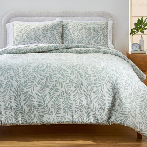 All-Season Botanical 3-Piece Comforter Set, Green, Full Queen, All Ages - All-Season Down Alternative Comforter Insert - Default Title