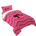 Luxurious Quilted Kids 2 Piece Pink Black Chevron Reversible Comforter and Pillowcase set, Twin/full - Cloud-Like Soft Lightweight Bed Comforter - Default Title