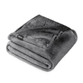 Super Soft Flannel Microplush Fleece Blanket - 300 GSM - Fuzzy Microfleece - Soft & Plush - Full/Queen, Gray - Cozy Fleece Throw Blanket for Couch & Bed - Default Title
