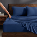 Ultra-Soft Cooling Performance Jersey Knit Stretch Sheet Set, Moisture-Wicking & Breathable, 4-Way Stretch Bed Sheets, Envelope ... - Breathable Egyptian Cotton Flat & Fitted Sheets - Default Title