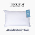 Orthopedic Support Customizable Memory Foam Queen Pillow 1Pack, Adult - Hotel Quality Plush Sleeping Pillows - Default Title