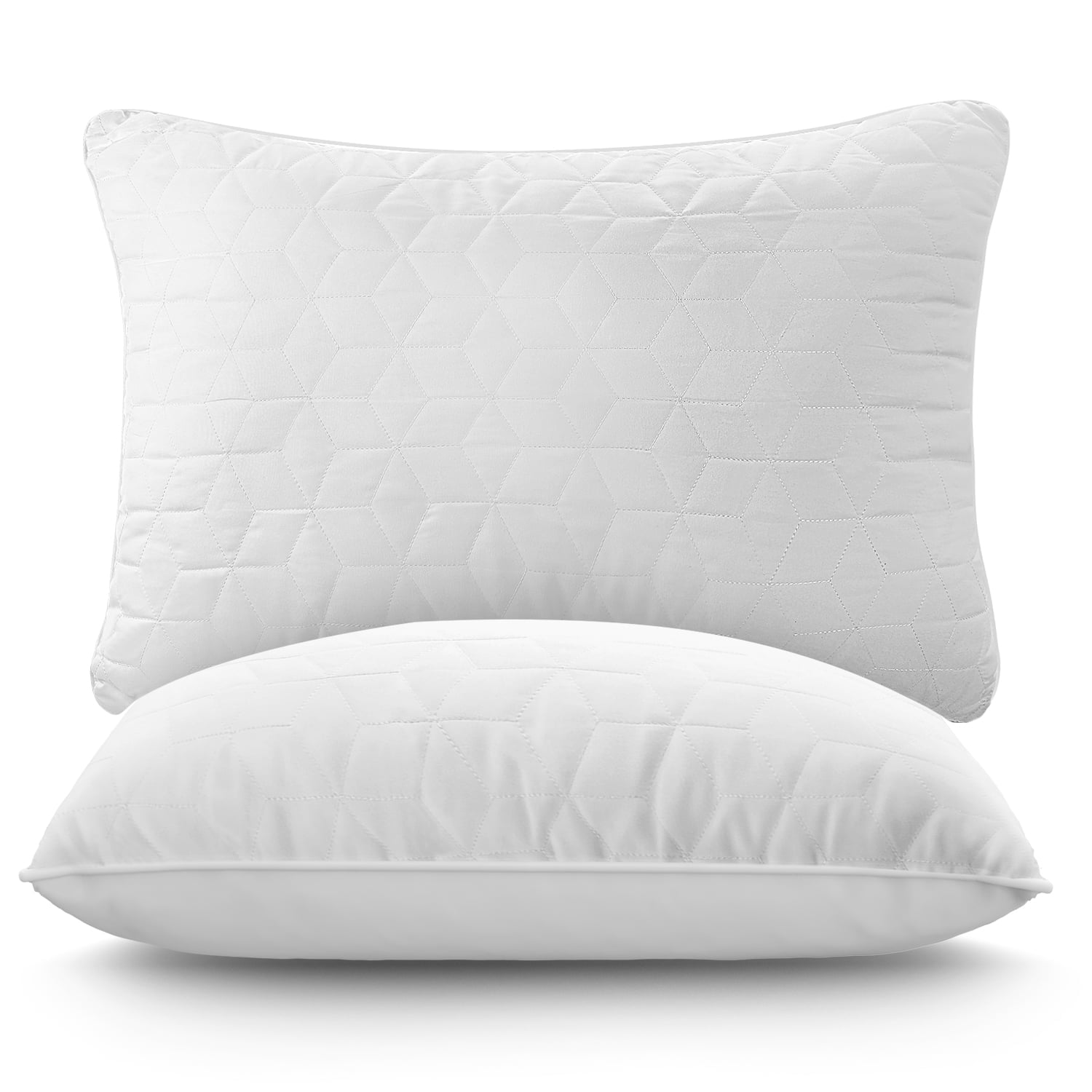Fluffy Shredded Bed Pillows for Sleeping 2 pack, King Size Cooling Pillows Hotel Quality with Premium Soft Down Alternative Fill for ... - Orthopedic Shredded Foam Bed Pillow Set - Default Title