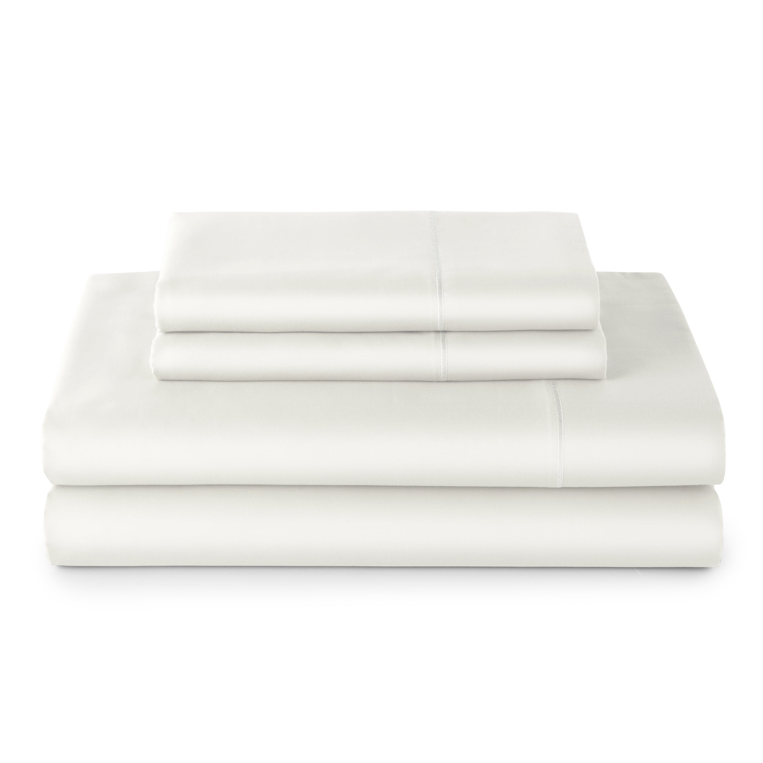 Ultra-Soft 4-Piece 400 Thread Count Vanilla Dream Performance Bed Sheet Set, King - Breathable Egyptian Cotton Flat & Fitted Sheets - Default Title