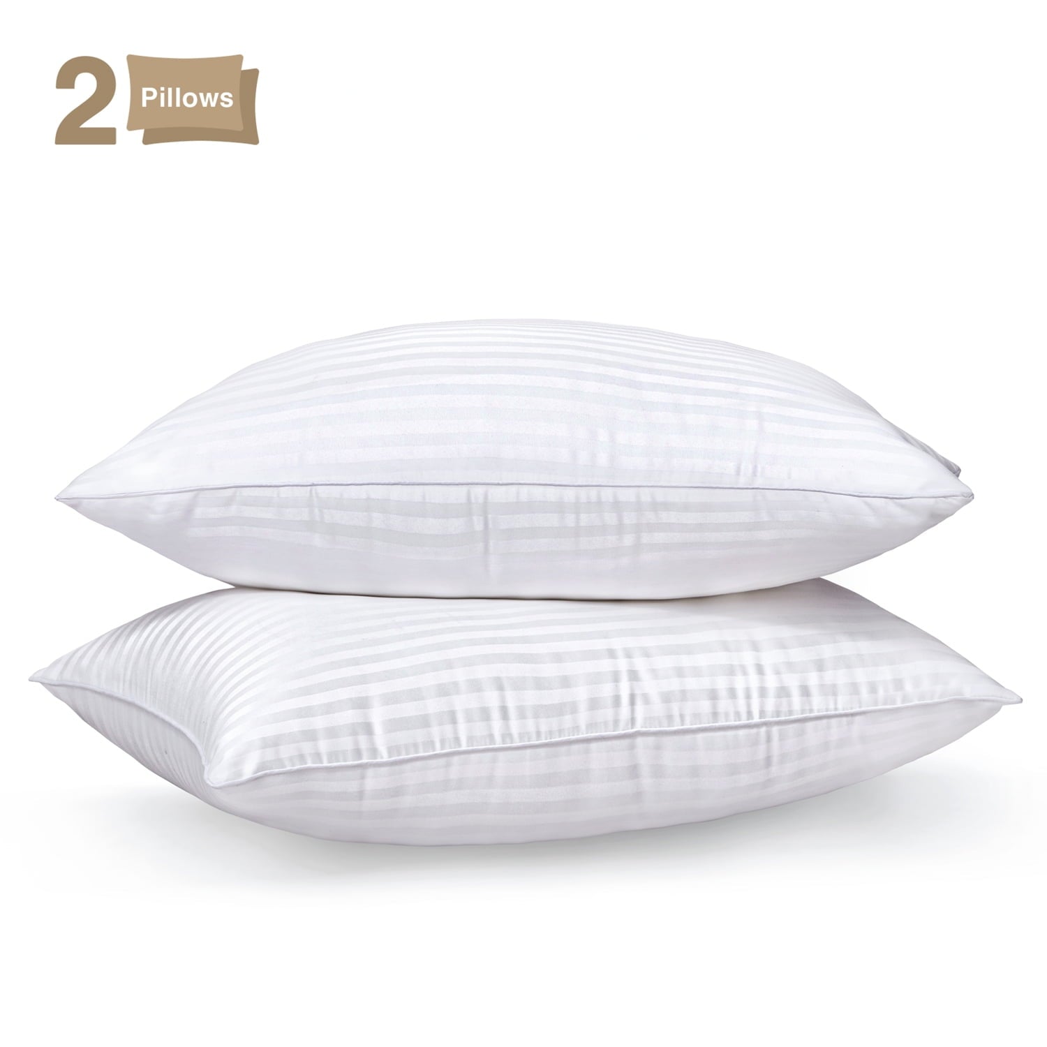 Ergonomic Memory Foam Pillow for Bed Standard Size Set of 2 ,Down Alternative Pillows for Sleeping 20x26inch, Luxury Hotel Pillow for Back,... - Decorative Throw Pillow Cushion for Sofa & Bed - Default Title
