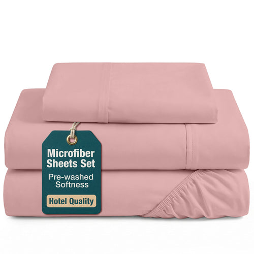 Breathable Luxury Twin Size Bed Sheets Set - Washed Ultra-Soft Microfiber Twin Bed Sheets - Extra Soft - 3 Piece Set - Bedding Sheets &... - Luxury Bed Sheet Set with Deep Pockets - Default Title