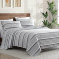Cooling Sateen Home 3-Piece Twin Microfiber Classic Stripe Bed Sheet Set, Super Soft, Breathable Stripe Bedding with 16 inches Deep ... - Cooling Hotel Quality Bedding Sheets and Pillowcases - Default Title