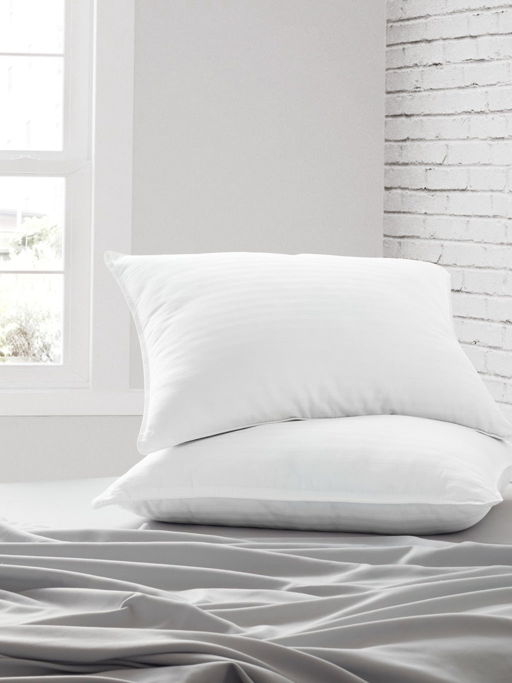 Decorative Plump Bed Pillow 2-Pack Standard/Queen Size For All Sleep Styles - Back, Side and Stomach Sleepers - Decorative Throw Pillow Cushion for Sofa & Bed - Default Title