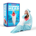Decorative Knitted Hammerhead Blanket 70" Throw Blanket with Sleeves - Cozy Fleece Throw Blanket for Couch & Bed - Default Title