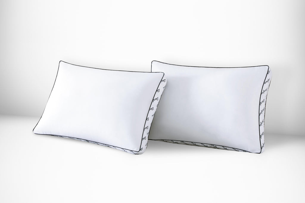 Ergonomic Memory Foam Cozy Gusseted Bed Pillow Standard, White - Decorative Throw Pillow Cushion for Sofa & Bed - Default Title