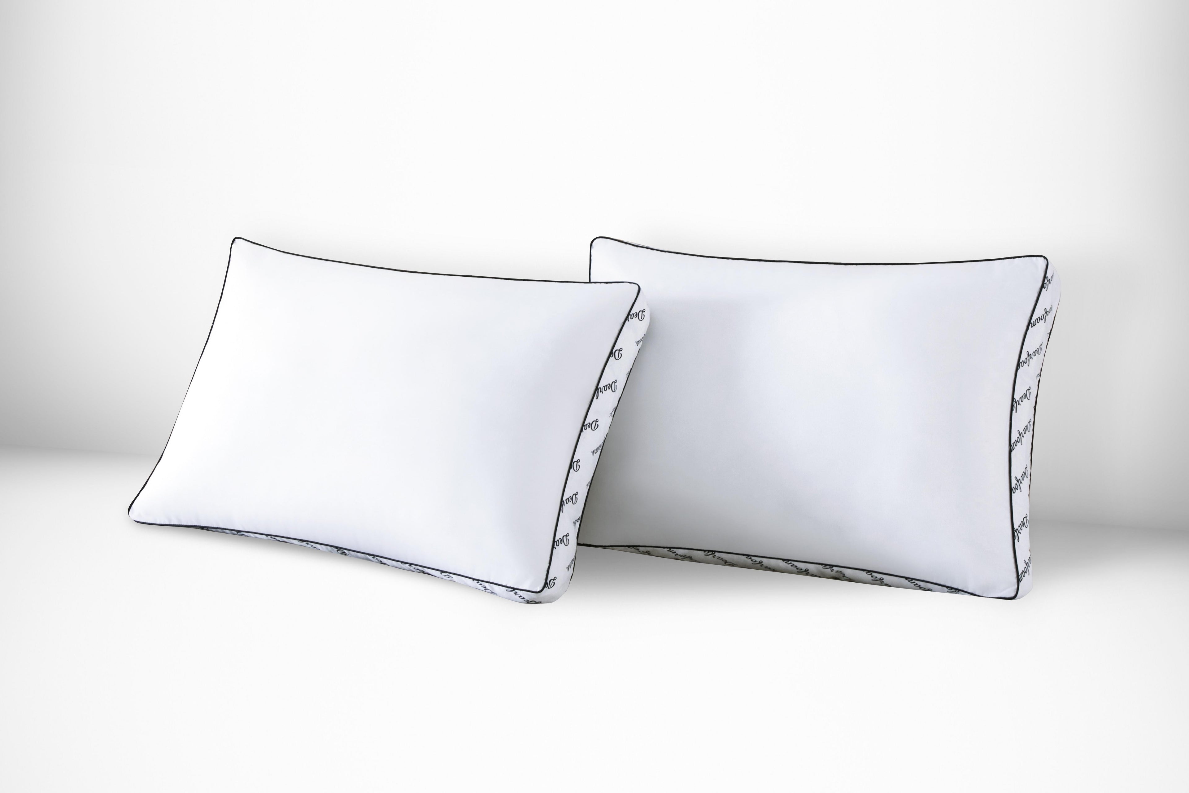 Ergonomic Memory Foam Cozy Gusseted Bed Pillow Standard, White - Decorative Throw Pillow Cushion for Sofa & Bed - Default Title
