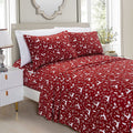 Ultra-Soft Luxury Soft Bed Sheets Holiday Pattern 1500 Thread Count Percale Egyptian Quality Softness Wrinkle and Fade Resistant... - Cooling Hotel Quality Bedding Sheets and Pillowcases - Default Title
