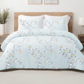 Heavyweight Warmth 3-Piece Floral King Size Comforter Set, Microfiber Bedding Down Alternative Comforter for All Seasons with 2 Pillow S... - All-Season Down Alternative Comforter Insert - Default Title