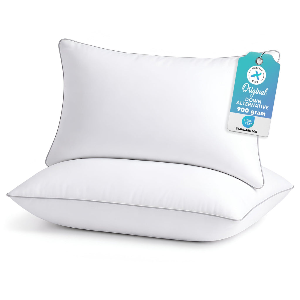 Ergonomic Memory Foam 2-Pack Standard Bed Pillows – Soft, Breathable & Hypoallergenic for Better Sleep - Hotel Quality Plush Sleeping Pillows - Default Title