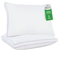 Orthopedic Support 2 Pack Pillows for Bed, Standard Size Pillows Insert for Side and Back Sleepers, Soft Down Alternative Microfiber Fil... - Ergonomic Memory Foam Pillow for Neck Pain Support - Default Title
