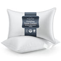 Ergonomic Memory Foam Goose Feather Pillows Queen Size Set of 2, Hotel Down Bed Pillow for Sleeping,Soft 600 TC Cotton Cover - Orthopedic Shredded Foam Bed Pillow Set - Default Title