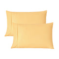 Decorative Plump Solid Print Pillow Cases, King, Beige, 2-Pieces - Decorative Throw Pillow Cushion for Sofa & Bed - Default Title
