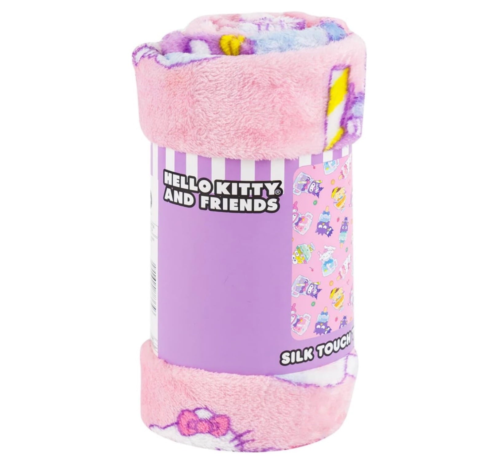 Super Soft Flannel Hello Kitty Soft and Friends Silky Fleece Throw 40"x50" Kids Blanket "Cool Treat" - Cozy Fleece Throw Blanket for Couch & Bed - Default Title