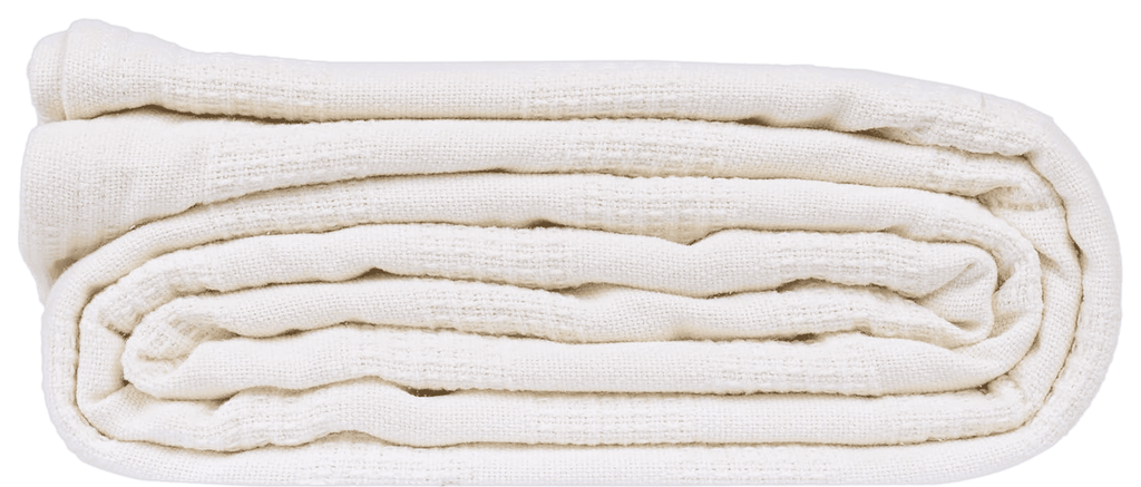 Super Soft Flannel Hospital Thermal Blanket Throw Snag Free | 100% Cotton | Twin 66"x90" | White (1) - Lightweight Plush Warm Blanket for All Seasons - Default Title