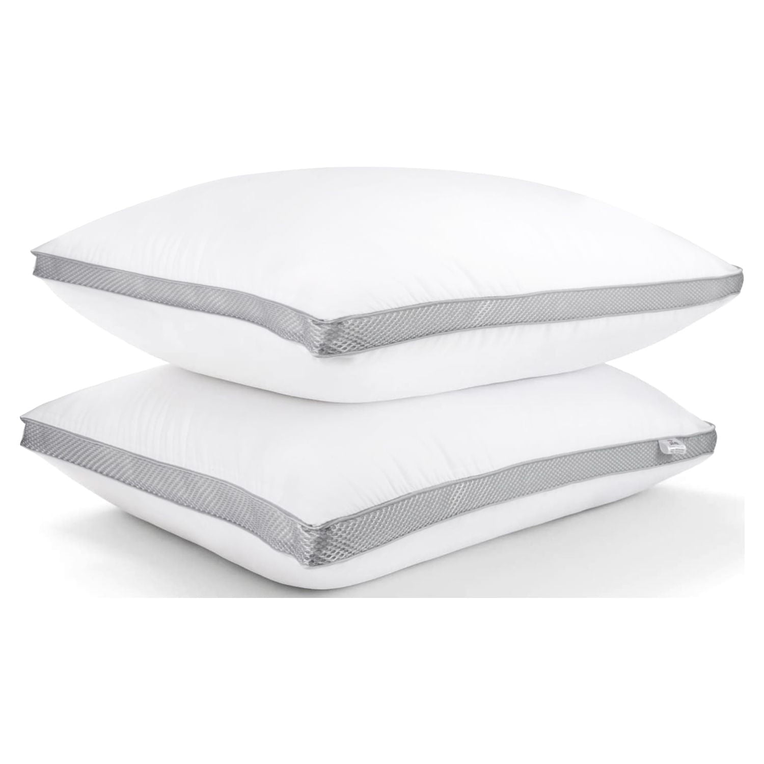 Fluffy Shredded 2 Pack Cotton Down Alternative Pillows,Queen Size Bed Pillows Gusseted Hypoallergenic - Orthopedic Shredded Foam Bed Pillow Set - Default Title