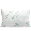 Ergonomic Memory Foam King Size Bamboo Pillow, Memory Foam Bed Pillows with Washable Pillowcases, King - Hotel Quality Plush Sleeping Pillows - Default Title
