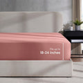 Wrinkle-Resistant Extra Deep Pocket Twin XL Fitted Sheet Only, Fits 18" to 24" Mattress, Soft Microfiber Fitted Bed Sheet, Pink Clay - Premium Ultra-Soft Pillowcase Pair for Sleeping - Default Title