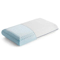 Orthopedic Support Medium Feel Standard Size Ventilated Gel Memory Foam Bed Pillow with Washable Cover and Temperature Regulating Infusion - Orthopedic Shredded Foam Bed Pillow Set - Default Title