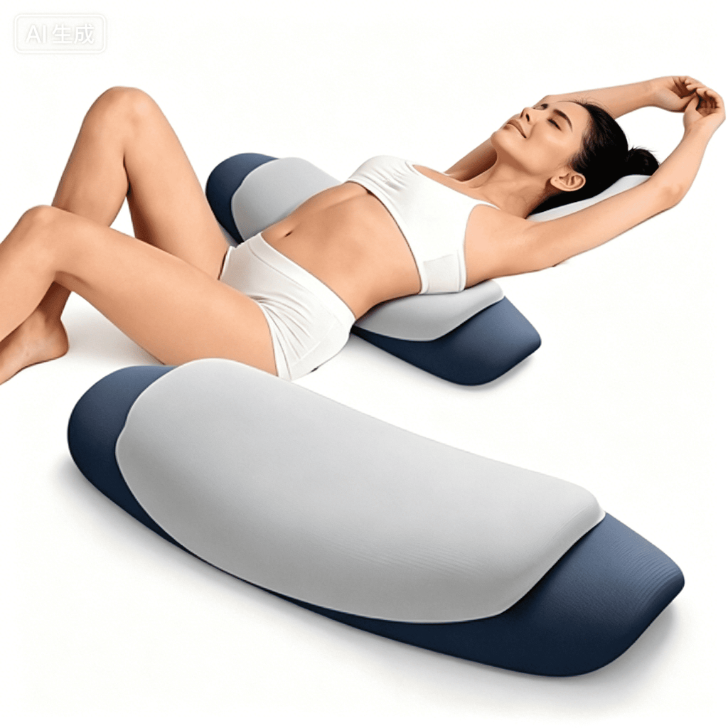 Hotel Collection Lumbar Support Pillow for Bed, Memory Foam Ergonomic Lower Back Support Waist Pillow for Side Back and Stomach Sleepe... - Decorative Throw Pillow Cushion for Sofa & Bed - Default Title