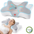 Ergonomic Memory Foam Memory Foam Pillow for Neck Pain Relief Cervical Sleepers Standard/Queen Gray - Hotel Quality Plush Sleeping Pillows - Default Title