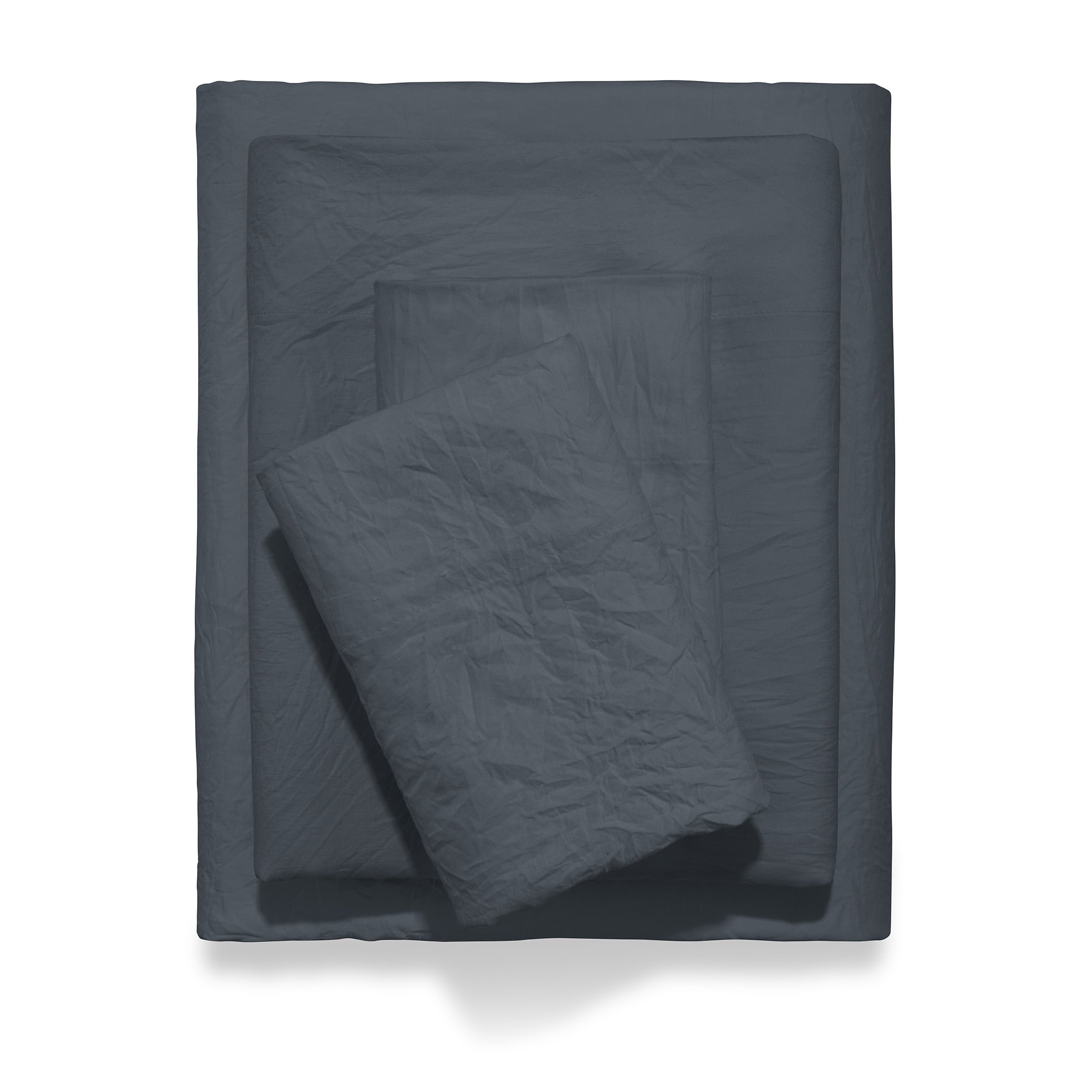 Ultra-Soft Microfiber Bed Sheet Set, Grey Stone, Full, 4 Pieces - Breathable Egyptian Cotton Flat & Fitted Sheets - Default Title