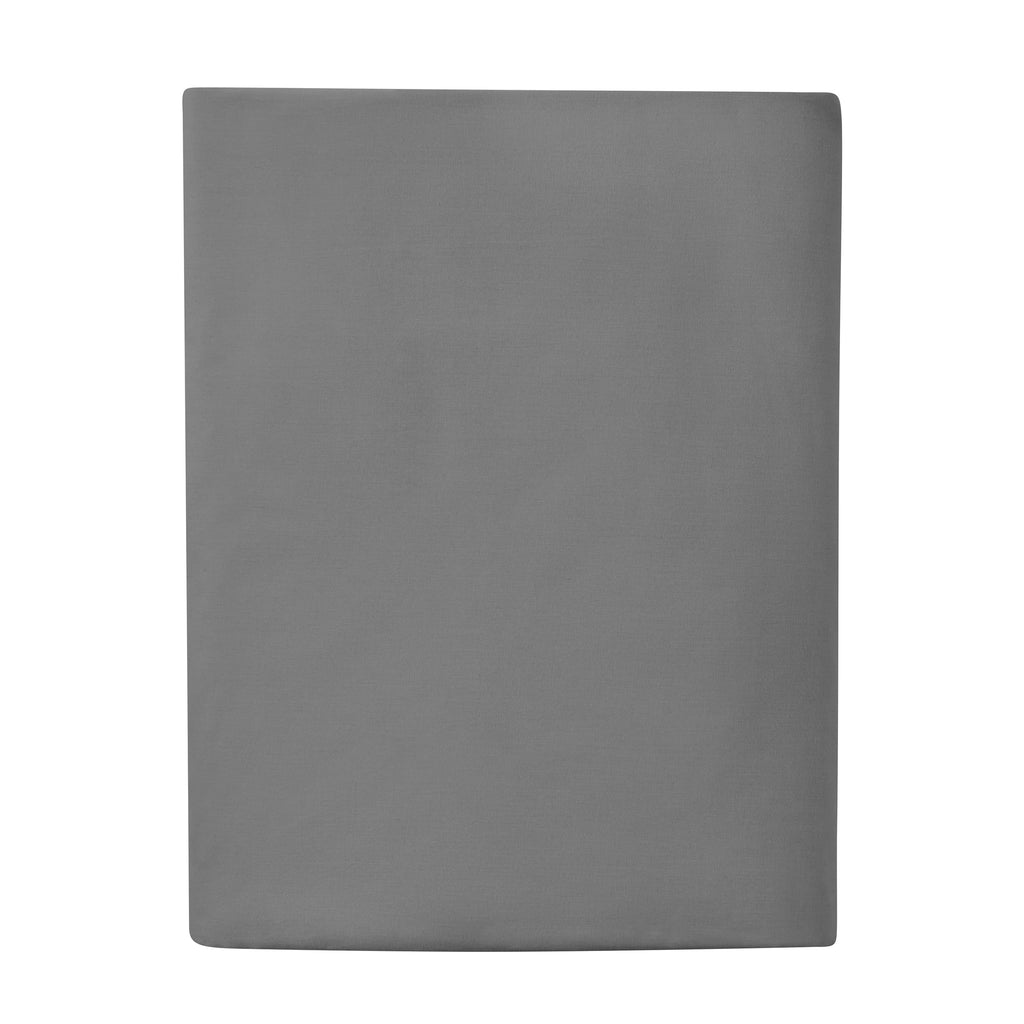 Premium Egyptian Cotton Easy Care 300 Thread Count Solid Soothing-Gray CVC Cotton Blend Fitted Sheet, King (Adult) - Breathable Egyptian Cotton Flat & Fitted Sheets - Default Title