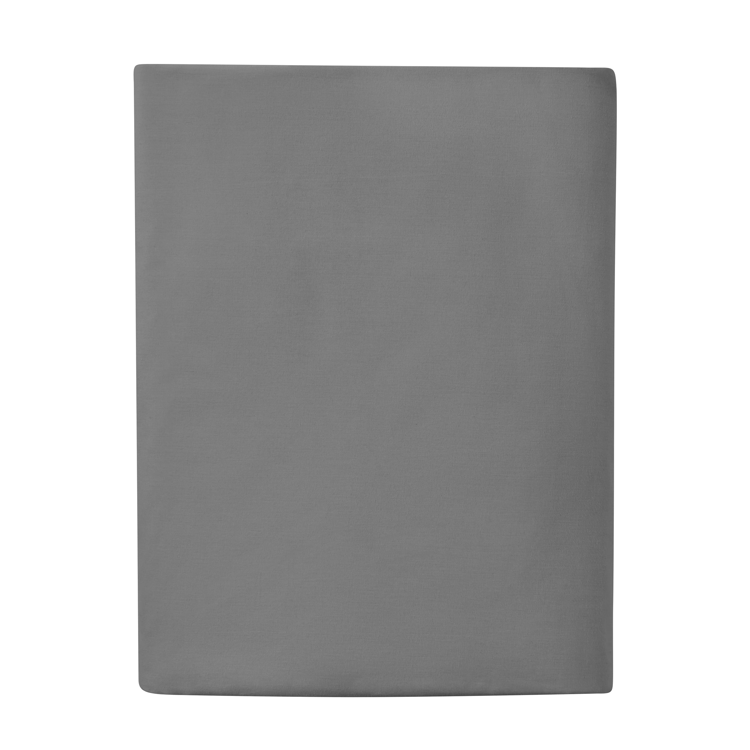 Premium Egyptian Cotton Easy Care 300 Thread Count Solid Soothing-Gray CVC Cotton Blend Fitted Sheet, King (Adult) - Breathable Egyptian Cotton Flat & Fitted Sheets - Default Title