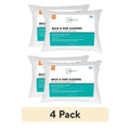 Fluffy Shredded Back & Side Sleeper Bed Pillow, Standard/Queen - Extra Firm Support (4 Pack) - Hotel Quality Plush Sleeping Pillows - Default Title