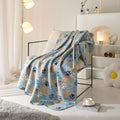 Super Soft Flannel Cozy Fleece Throw Blanket, Gray Paw 50" x 60", All Ages - Cozy Fleece Throw Blanket for Couch & Bed - Default Title
