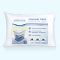 Ergonomic Memory Foam Fiber Water Pillow: Adjustable Pillow for Neck Pain Relief, Pillow for Side, Back, and Stomach Sleepers, The Original... - Hotel Quality Plush Sleeping Pillows - Default Title