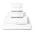 Ultra-Soft Iconic 6 Piece Bed Sheet Set Brushed Microfiber, Deep Pocket, Queen, White - Breathable Egyptian Cotton Flat & Fitted Sheets - Default Title