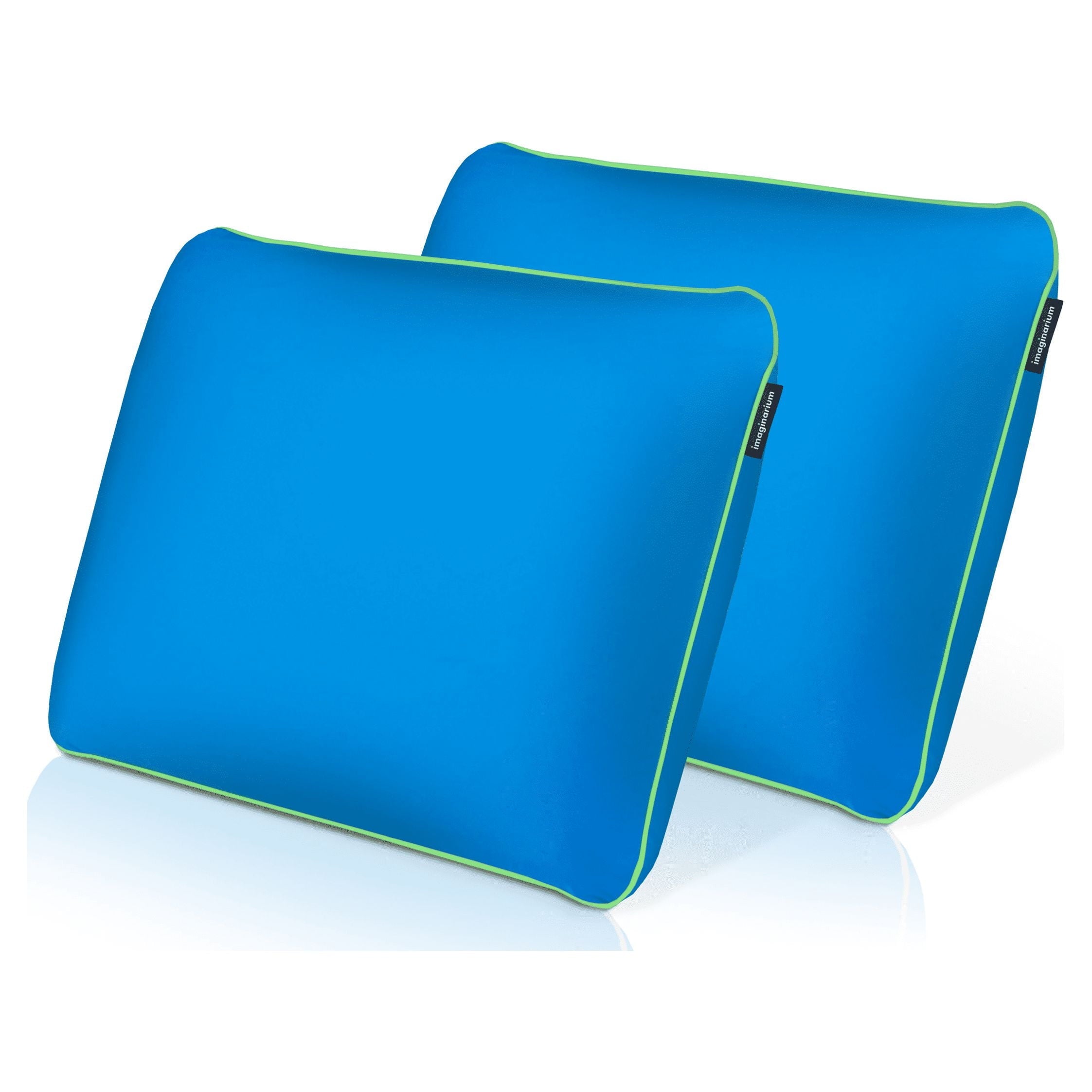 Decorative Plump Memory Foam Fun Pillow with Cool-to-the-Touch Cover, Standard/Queen, Cosmic Blue, 2 Pack - Hotel Quality Plush Sleeping Pillows - Default Title