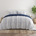 Hypoallergenic Cloud 2-Piece Navy Farmhouse Dreams ReversiblePrint Comforter Set, Twin/TwinXL - All-Season Down Alternative Comforter Insert - Default Title