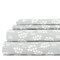 Premium Egyptian Cotton 4 Piece Pattern Microfiber Bed Sheets Set, Gray Wheat, Full - Cooling Hotel Quality Bedding Sheets and Pillowcases - Default Title