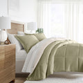 Fluffy Down Alternative 5 Piece Bedding Bundle, Reversible Comforter and Patterned Sheet Set, Twin - Cloud-Like Soft Lightweight Bed Comforter - Default Title