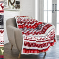 Cozy Fleece Premium Plush Sherpa Throw Christmas Blanket | Soft, Warm, Cozy, Reversible Microfiber Winter Cabin Throw | Plaid Hol... - Super Soft Reversible Sherpa Flannel Blanket - Default Title