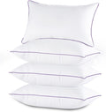 Decorative Plump Set of 4, Cooling and Supportive Bed with Super Soft Down Alternative Fill, Luxury Fluffy Hotel Quality for Side, Bac... - Hotel Quality Plush Sleeping Pillows - Default Title