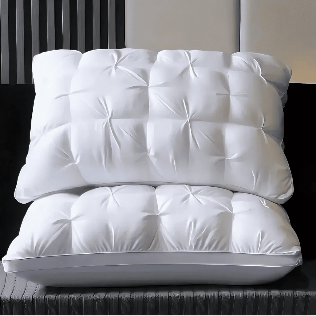 Decorative Plump Queen Size Bed Pillows Set of 2, Hotel Quality, Down Alternative Gusseted Bed Pillows for Side, Back, or Stomach Slee... - Decorative Throw Pillow Cushion for Sofa & Bed - Default Title