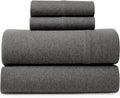 Ultra-Soft Jersey Sheet Set - 4 Pieces Queen Cotton Sheets Set - Stretchable Ultrasoft Luxury Knit Bed Linen (Dark Gray, Queen) - Cooling Hotel Quality Bedding Sheets and Pillowcases - Default Title