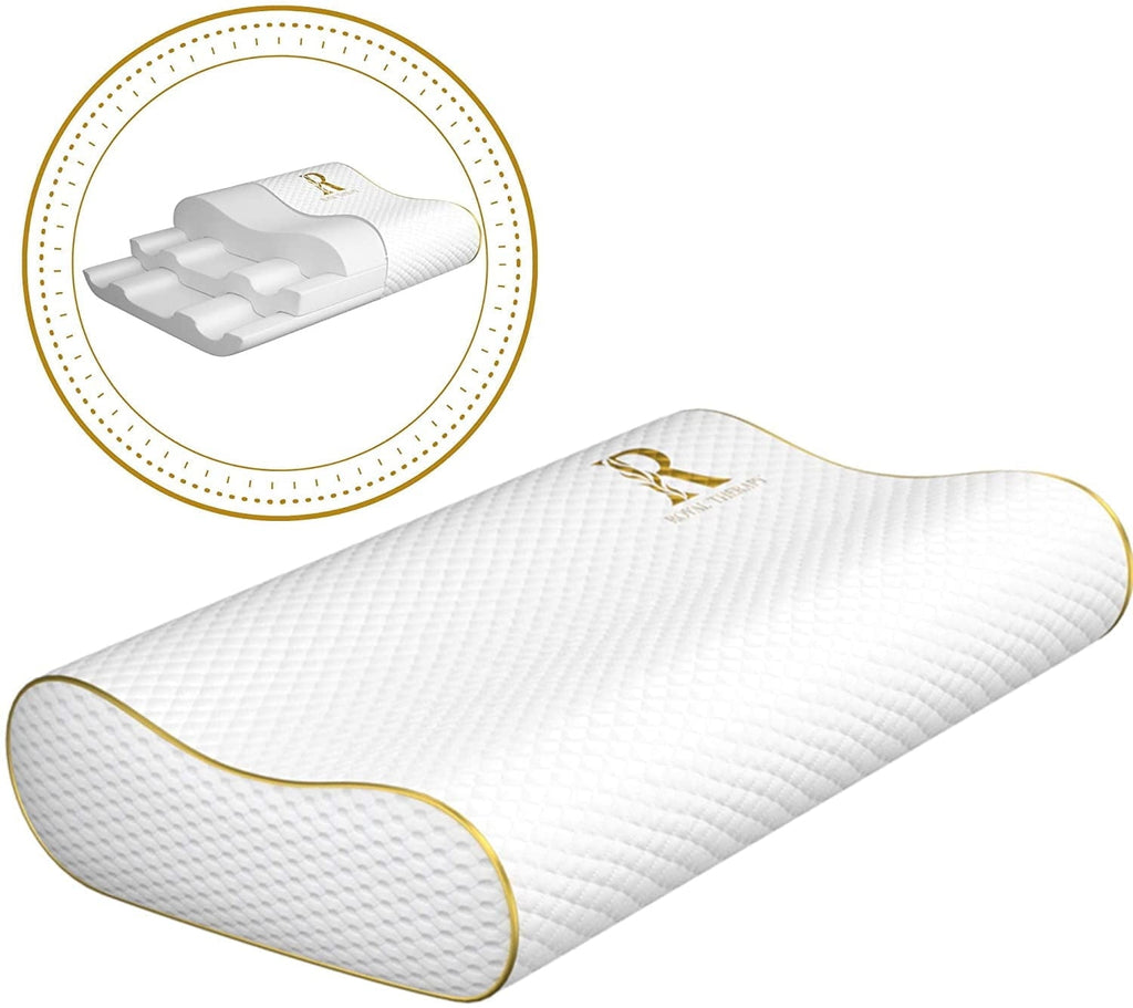 Fluffy Shredded Queen Memory Foam Pillow + Extra Pillowcase, Bed Pillow for Neck & Shoulders for Adult - Hotel Quality Plush Sleeping Pillows - Default Title